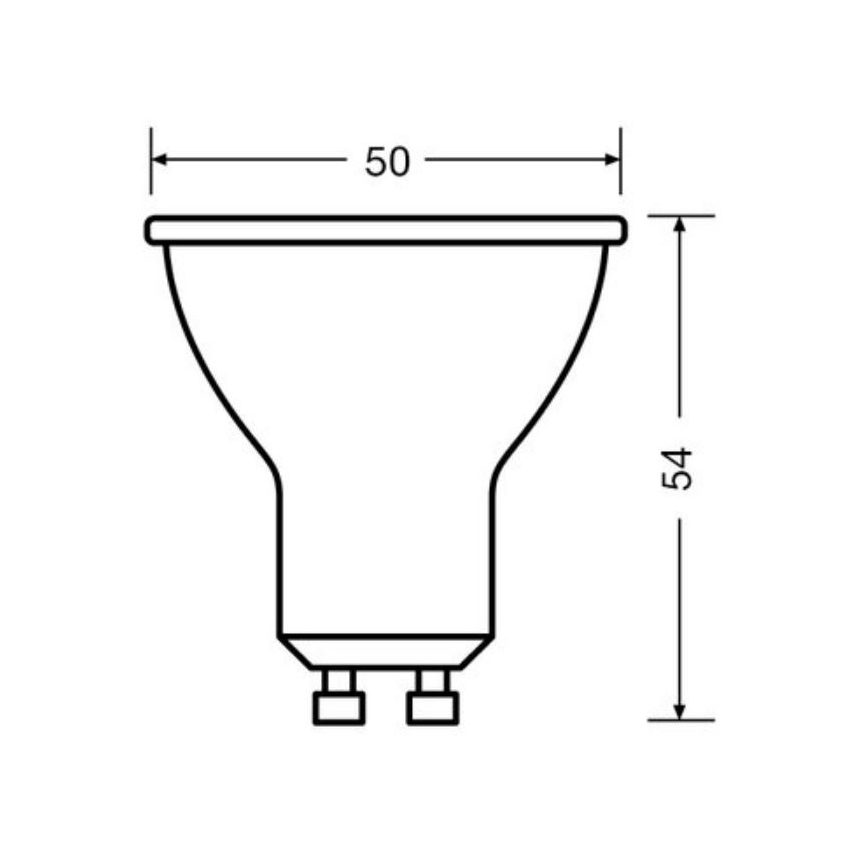 SET 3x Lampadina LED PAR16 GU10/6,9W/230V 4000K - Osram