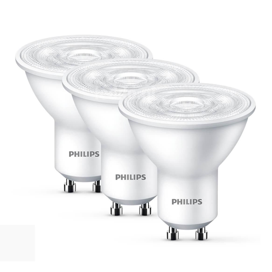 Set 3x Lampadina LED Philips GU10/4,7W/230V 2700K