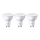 SET 3x Lampadina LED Philips GU10/4,7W/230V 2700K