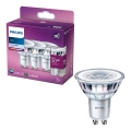 SET 3x Lampadina LED Philips PAR16 GU10/4,6W/230V 4000K