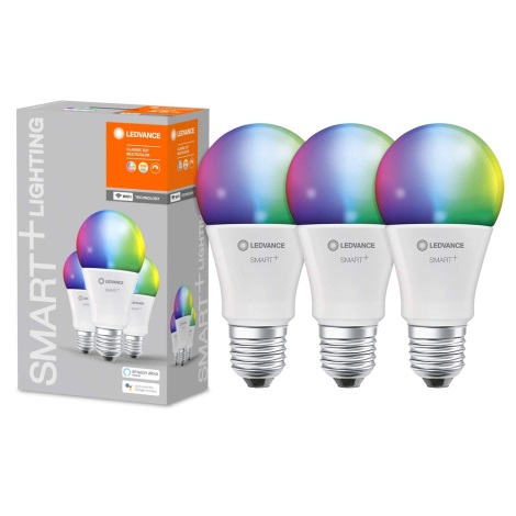 SET 3x Lampadina LED RGB dimmerabile SMART+ E27/14W/230V 2700K-6500K Wi-Fi  - Ledvance