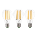 SET 3x Lampadina LED VINTAGE A60 E27/9W/230V 3000K - Brilagi