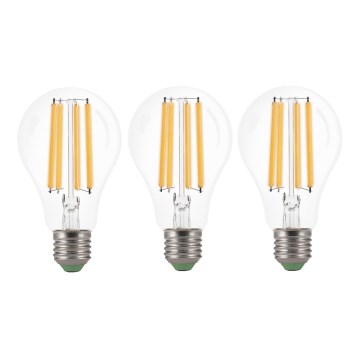 SET 3x Lampadina LED VINTAGE A60 E27/9W/230V 3000K - Brilagi