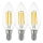 SET 3x Lampadina LED VINTAGE C35 E14/4W/230V 2700K - Eglo 12811