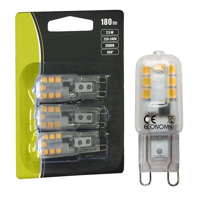 SET 3x Lampadine LED G9/2,5W/230V 3000K