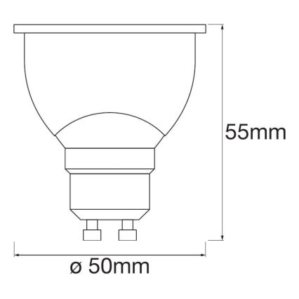 SET 3x LED lampadine dimmerabile SMART+ GU10/5W/230V 2700K Wi-Fi - Ledvance