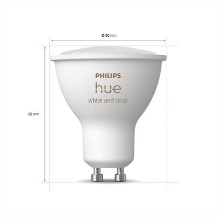 SET 3x Lampadine LED Dimmerabili Philips Hue White And Color Ambiance GU10/5W/230V 2000-6500K