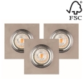 SET 3x LED Suspended chiaro VITAR 1xGU10/5W/230V calcestruzzo - FSC certificato