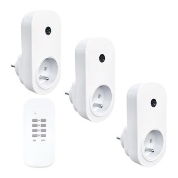 SET 3x Prese telecomandate + telecomando