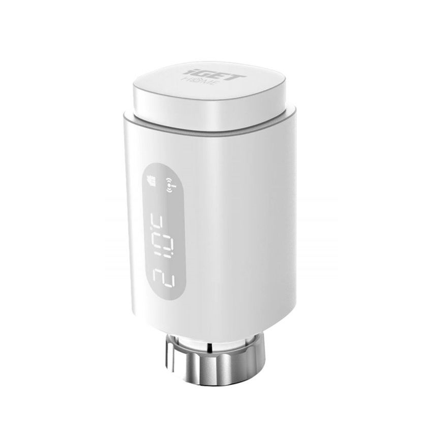 SET 3x Smart testa termostatica con LED display 2xAA/3V Zigbee