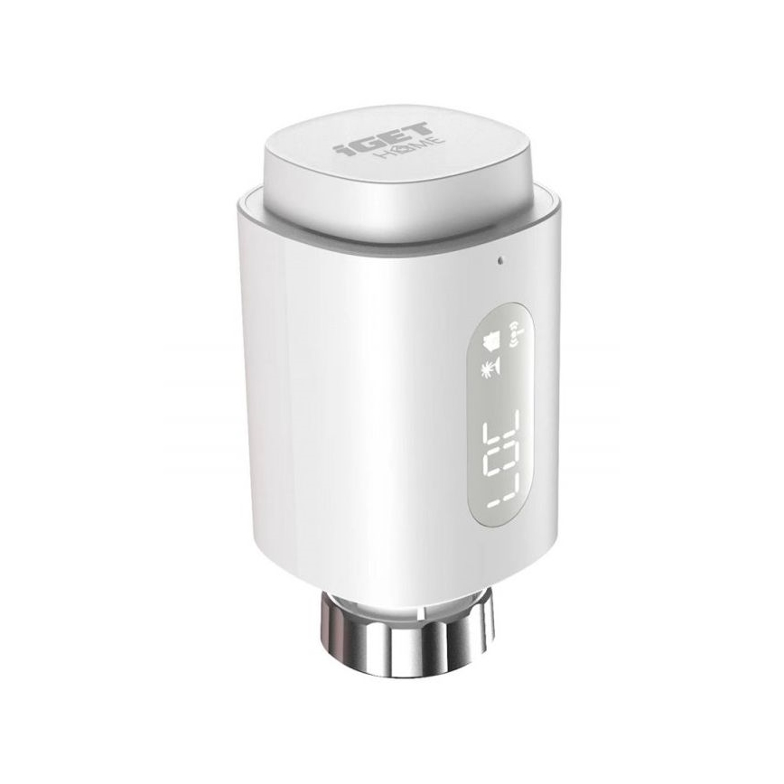 SET 3x Smart testa termostatica con LED display 2xAA/3V Zigbee
