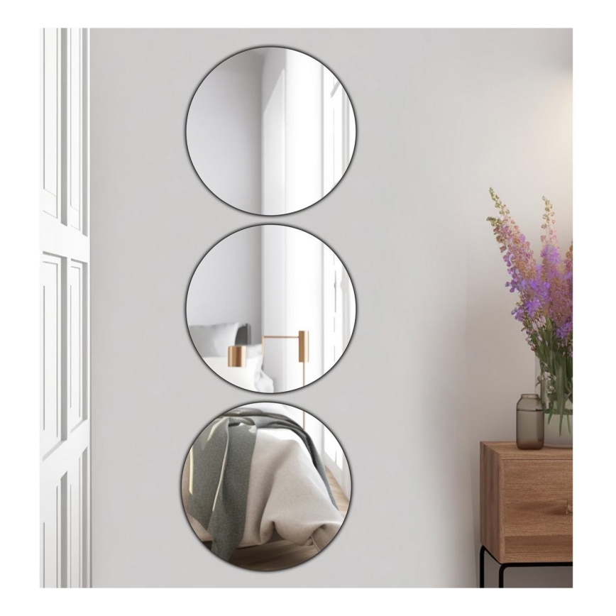 SET 3x Specchio da parete ROUND diam. 30 cm