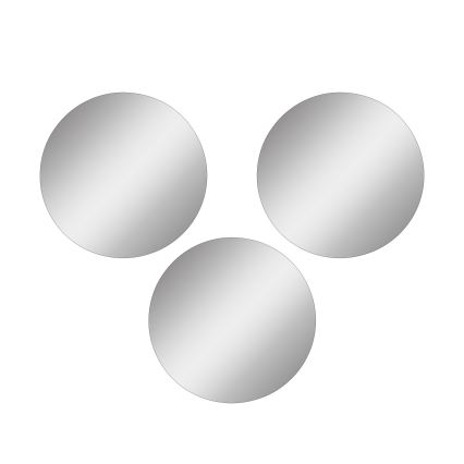 SET 3x Specchio da parete ROUND diam. 30 cm
