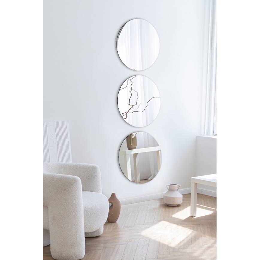 SET 3x Specchio da parete ROUND diam. 30 cm