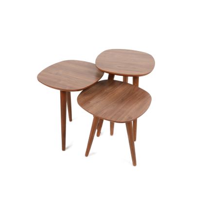SET 3x Tavolino TYN marrone