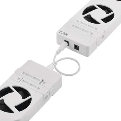 SET 3x Ventola del radiatore 5/230V bianco
