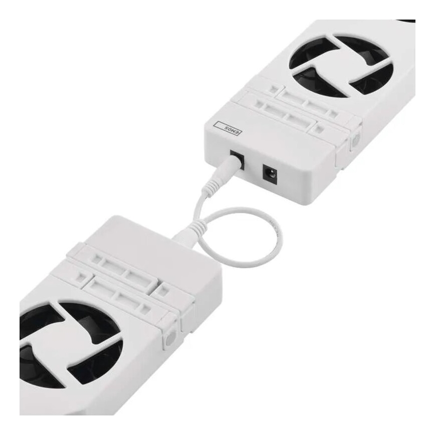 SET 3x Ventola del radiatore 5/230V bianco