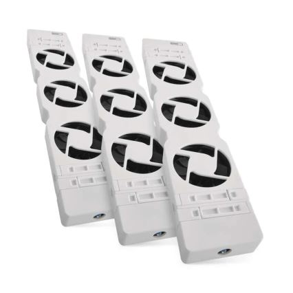 SET 3x Ventola del radiatore 5/230V bianco