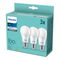 SET 3xLampadine LED Philips A60 E27/13W/230V 4000K