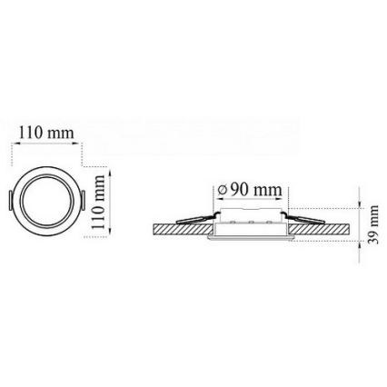 SET 3xLED Lampada da incasso per bagno MIRO LED/6W/230V IP44