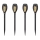 SET 4x Lampada solare LED 4xLED/3,6V 1xAAA IP44 100 mAh