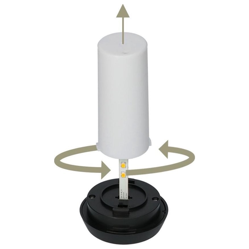 SET 4x Lampada solare LED 4xLED/3,6V 1xAAA IP44 100 mAh