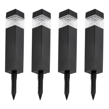 SET 4x Lampada solare LED LED/0,06W/1,2V 1xAAA 6000K IP44 100 mAh