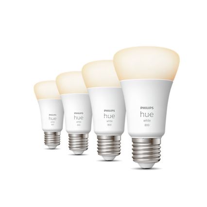 SET 4x Lampadine LED Dimmerabili Philips Hue BIANCO A60 E27/9W/230V 2700K