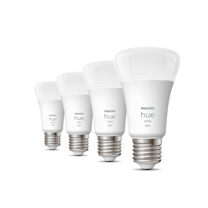 SET 4x Lampadine LED Dimmerabili Philips Hue BIANCO A60 E27/9W/230V 2700K