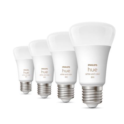 SET 4x Lampadine LED Dimmerabili Philips Hue White And Color Ambience E27/6,5W/230V 2000-6500K