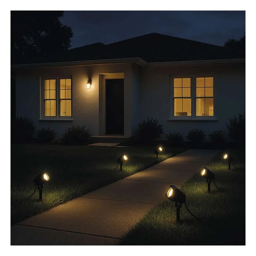SET 4x LED RGBIC Lampada da esterno dimmerabile LED/7W/230V 3000-6500K IP65 Wi-Fi Tuya
