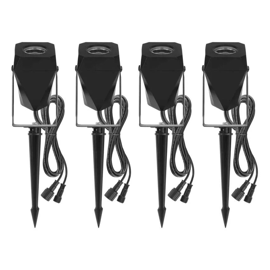 SET 4x LED RGBIC Lampada da esterno dimmerabile LED/7W/230V 3000-6500K IP65 Wi-Fi Tuya