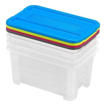 SET 4x Scatola contenitore TEX BOX 4,5 l