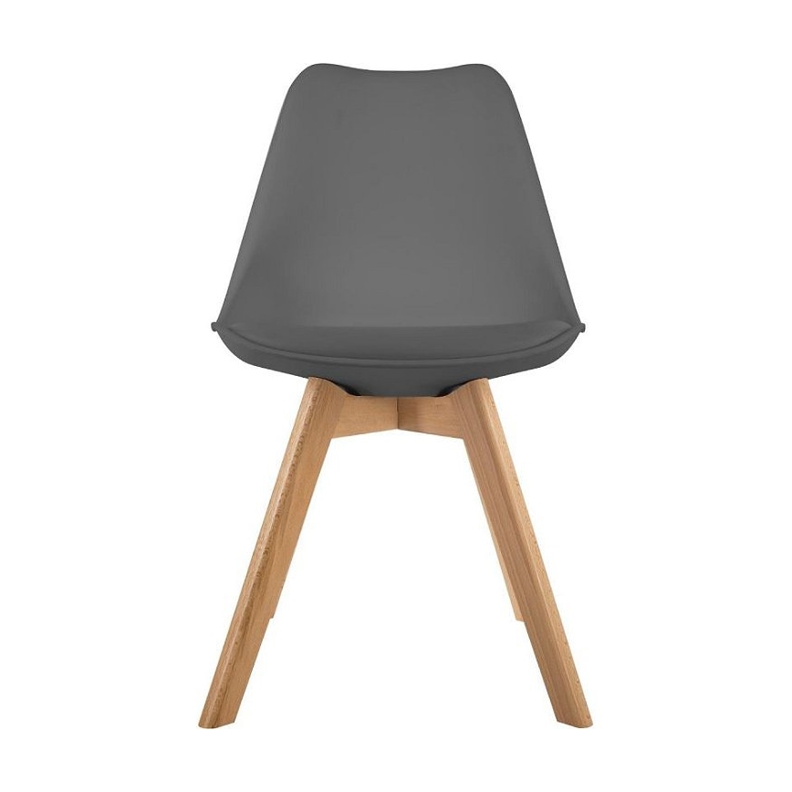 SET 4x Sedia da pranzo BAYA faggio/grigio scuro