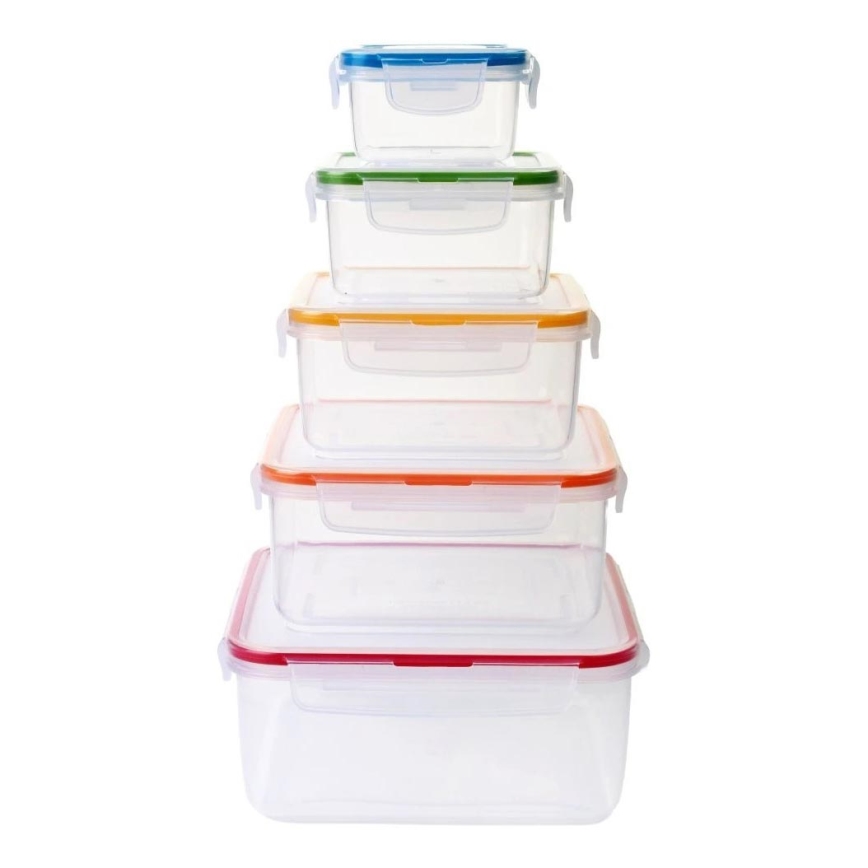 SET 5x Contenitore per alimenti LOCK