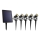 SET 5x Lampada LED da esterno con pannello solare LED/4000 mAh IP44