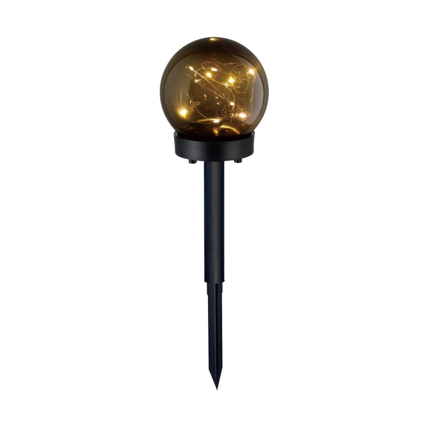 SET 5x Lampada solare LED 5xLED/0,12W/1,2V 3000K IP44 nero