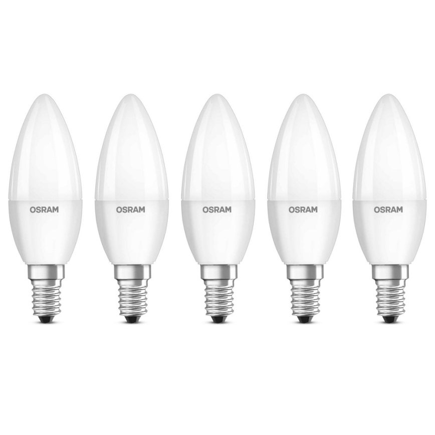 SET 5x Lampadina LED BASE B40 E14/4,9W/230V 2700K - Osram
