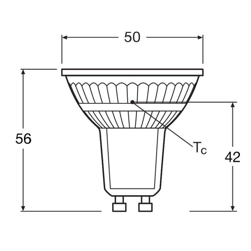 SET 5x Lampadina LED PAR16 GU10/4,3W/230V 4000K 36° - Osram