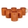 Set 6 tazze in ceramica Hubert arancione