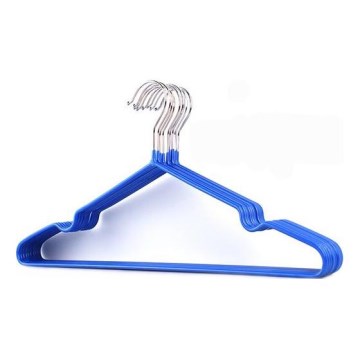 SET 6x Appendiabiti 19,5x41 cm metallo/blu