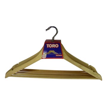 SET 6x Appendiabiti 23x44,5 cm legno