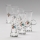 Set 6x Bicchiere da liquore con manico limpido con motivo a bouquet no 5