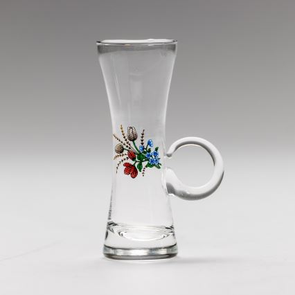 Set 6x Bicchiere da liquore con manico limpido con motivo a bouquet no 5