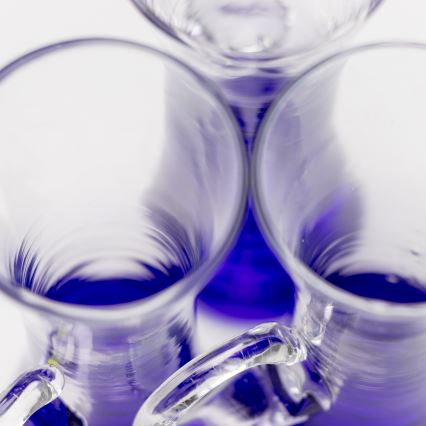Set 6x Bicchiere da liquore con manico viola
