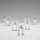 Set 6x bicchiere da liquore con motivo a bouquet no 3