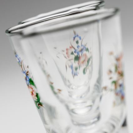 Set 6x bicchiere da liquore con motivo a bouquet no 3