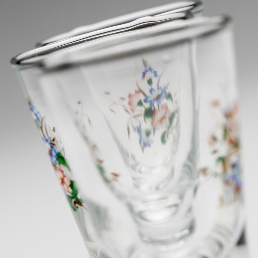 Set 6x bicchiere da liquore con motivo a bouquet no 3