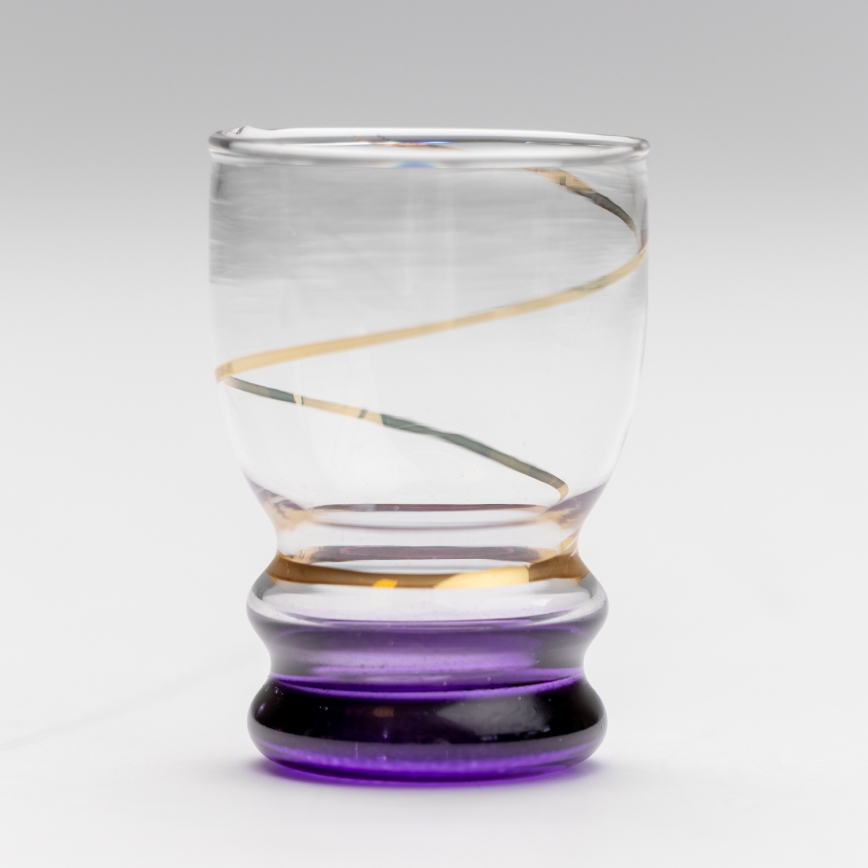 Set 6x bicchiere per shot limpido viola