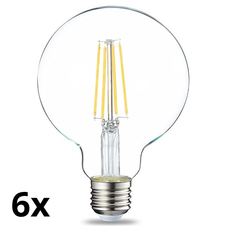 SET 6x Lampadina LED dimmerabile VINTAGE G93 E27/8W/230V 2700K